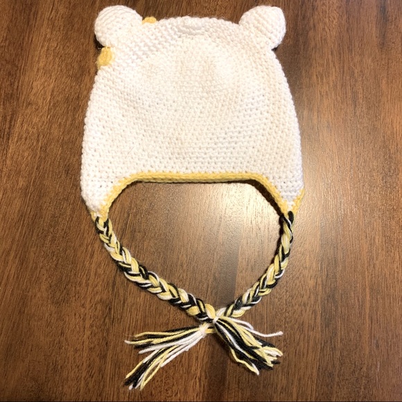 Hello Kitty crochet hat handmade bow, ears, braids - Picture 3 of 4